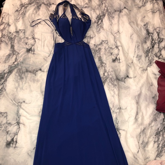 Blue Long Dress - Picture 4 of 5